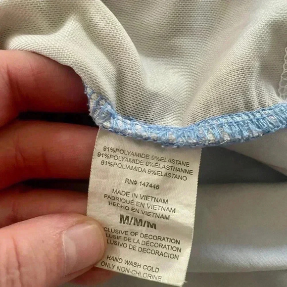 Hang Ten Women’s UV Long Sleeve Blue Tee Side Zip Pocket SZ M - Picture 4 of 9